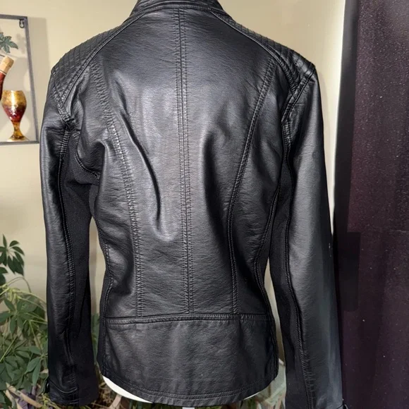 Maurices Black Vegan Leather Jacket - Picture 10 of 11